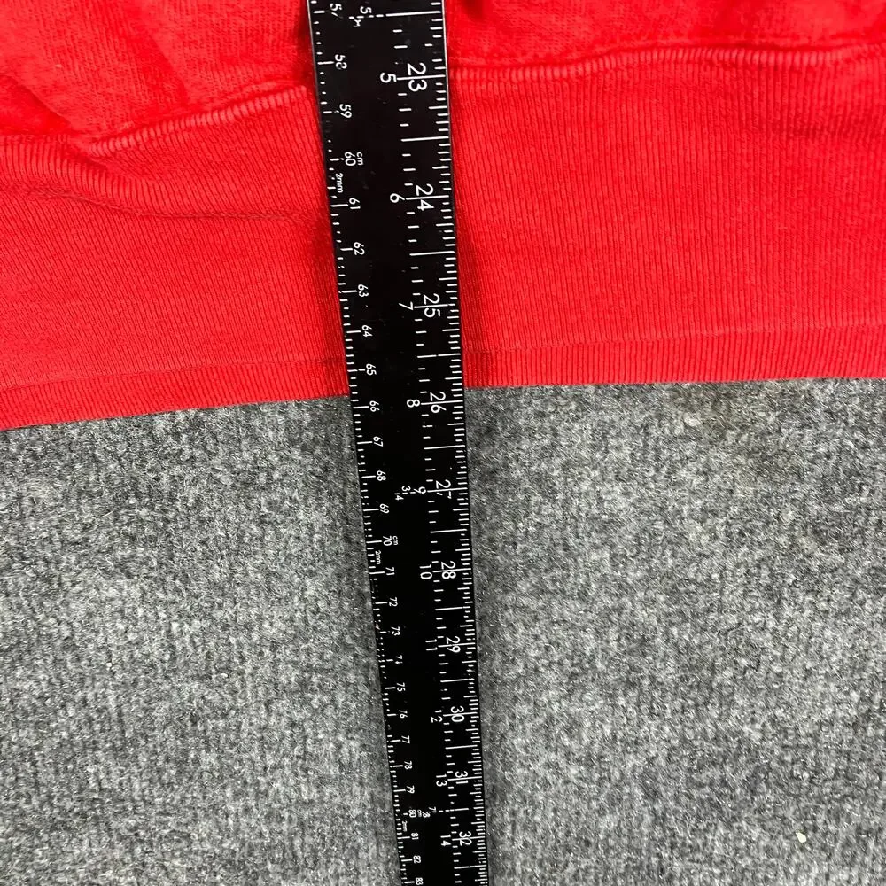 Fruit of the Loom Sweatshirt Mens Size L Red Breck-N-10 Tour Ski Graphic Vintage